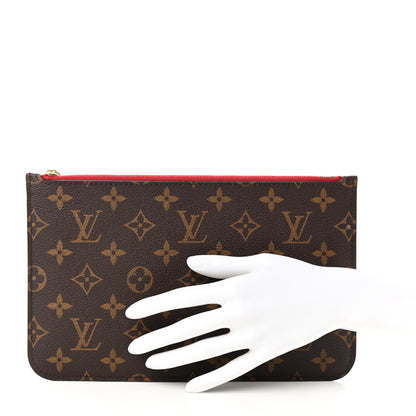 Louis Vuitton Monogram Neverfull MM GM Pochette Cherry 2 of 10