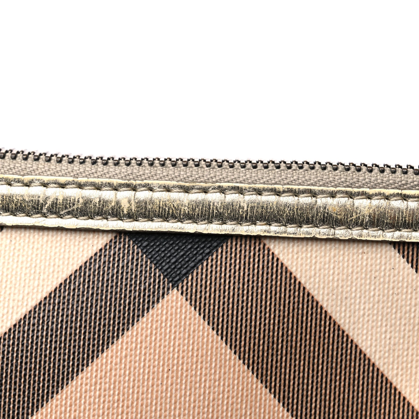 Supernova Check Metallic Small Chester Bowling Bag Gold