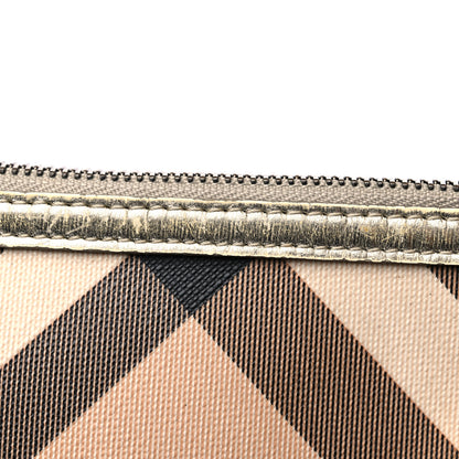 Burberry Supernova Check Metallic Small Chester Bowling Bag Gold 13 of 19