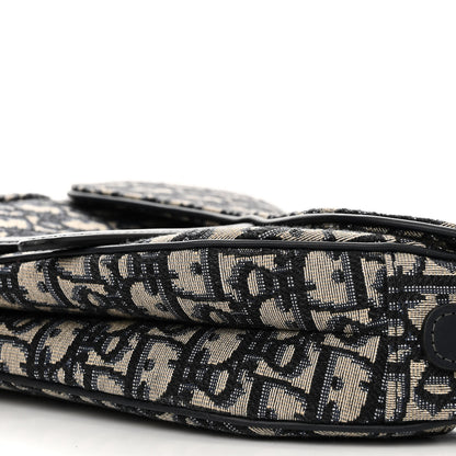 Christian Dior Oblique Saddle Bag Blue 10 of 10