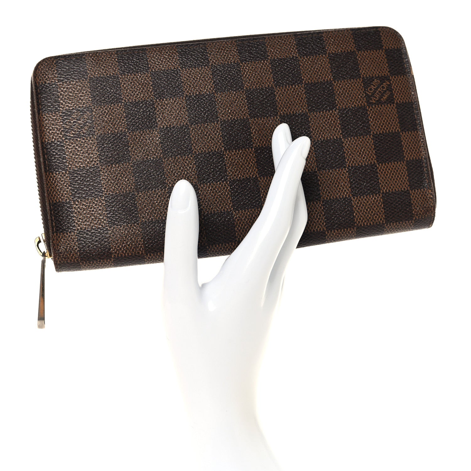 Louis Vuitton Damier Ebene Zippy Organizer Wallet 2 of 10