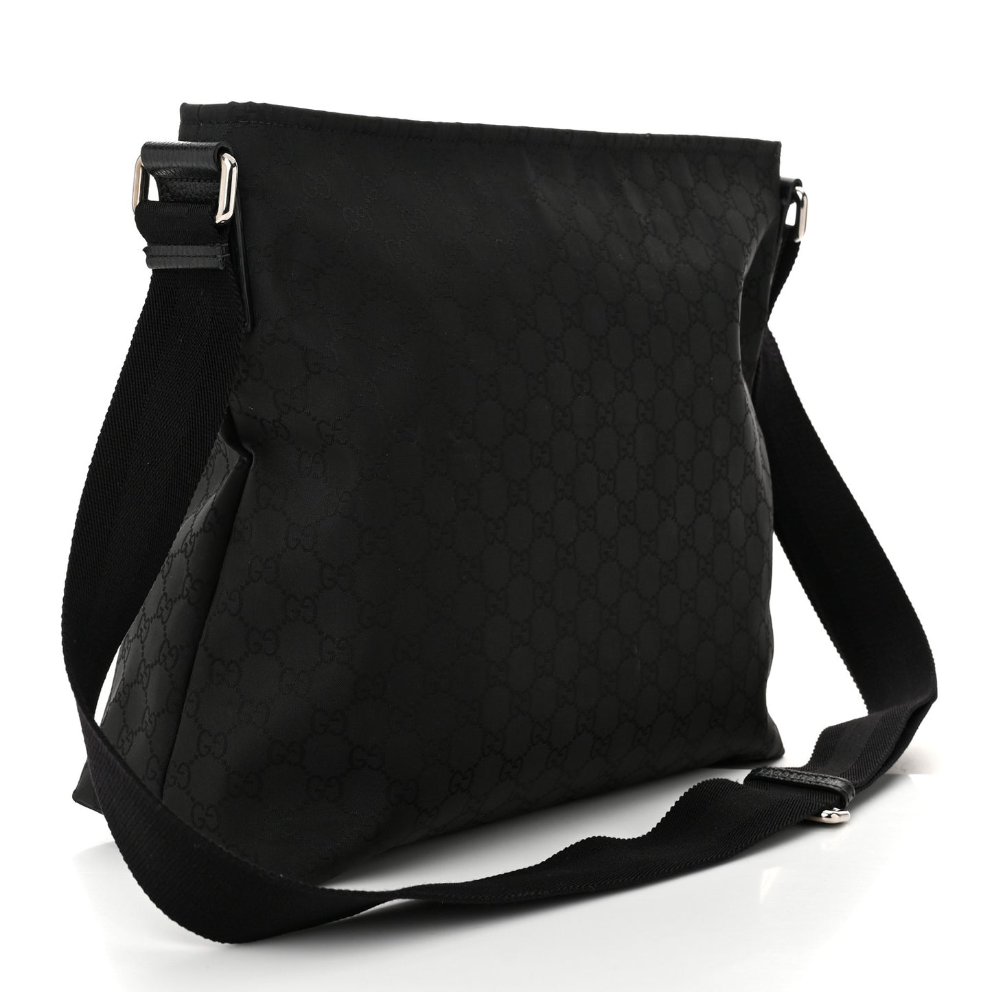 Nylon Monogram Large Messenger Black