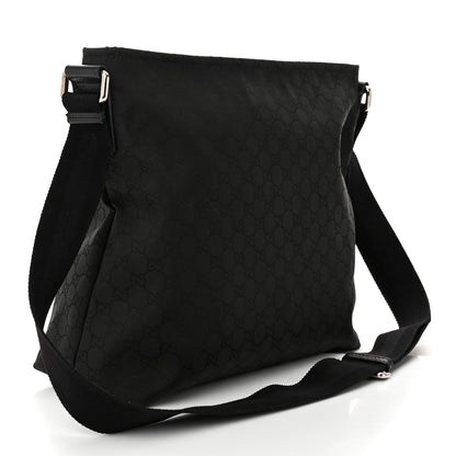 Gucci Nylon Monogram Large Messenger Black 3 of 10