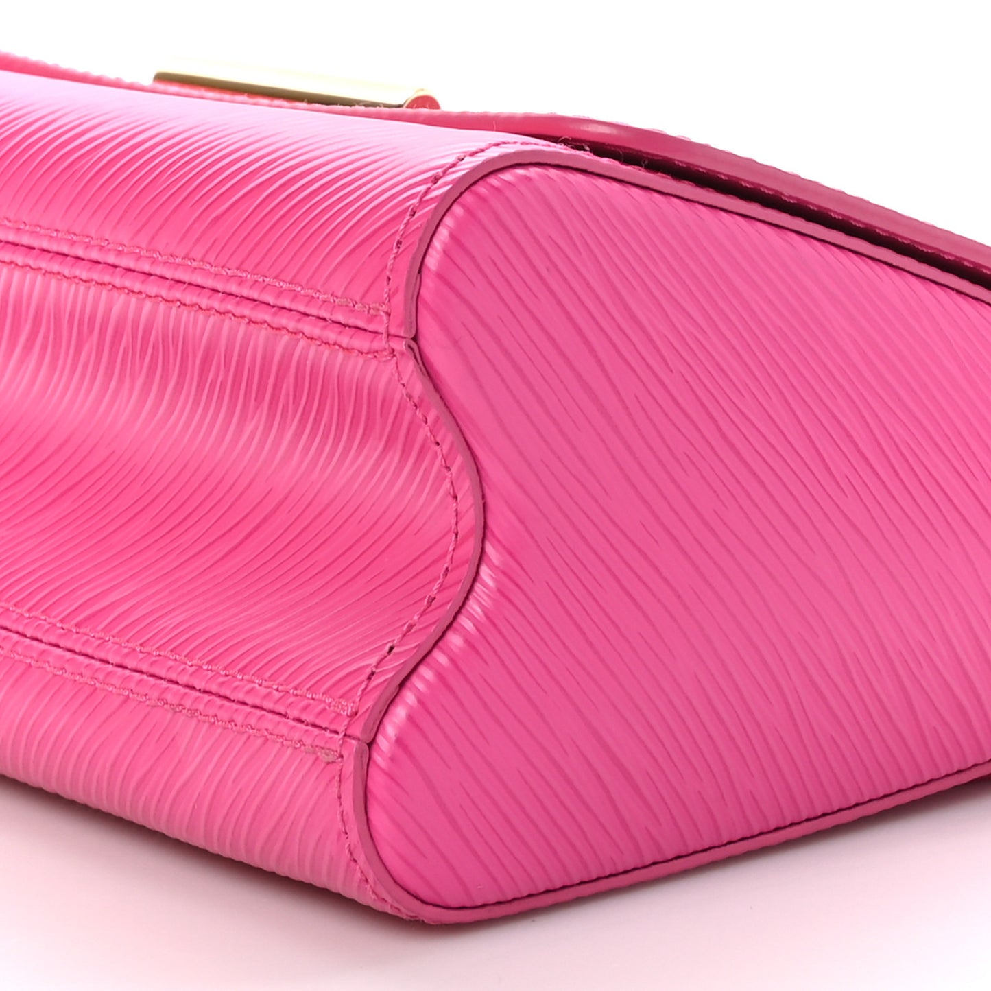 Epi Twist Braided Chain Shoulder Bag PM Rose Miami Pink