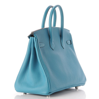Hermes Togo Birkin 25 Turquoise 3 of 31