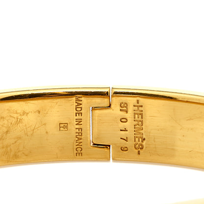 Hermes Enamel Narrow Clic Cadenas Bracelet PM Black 3 of 3