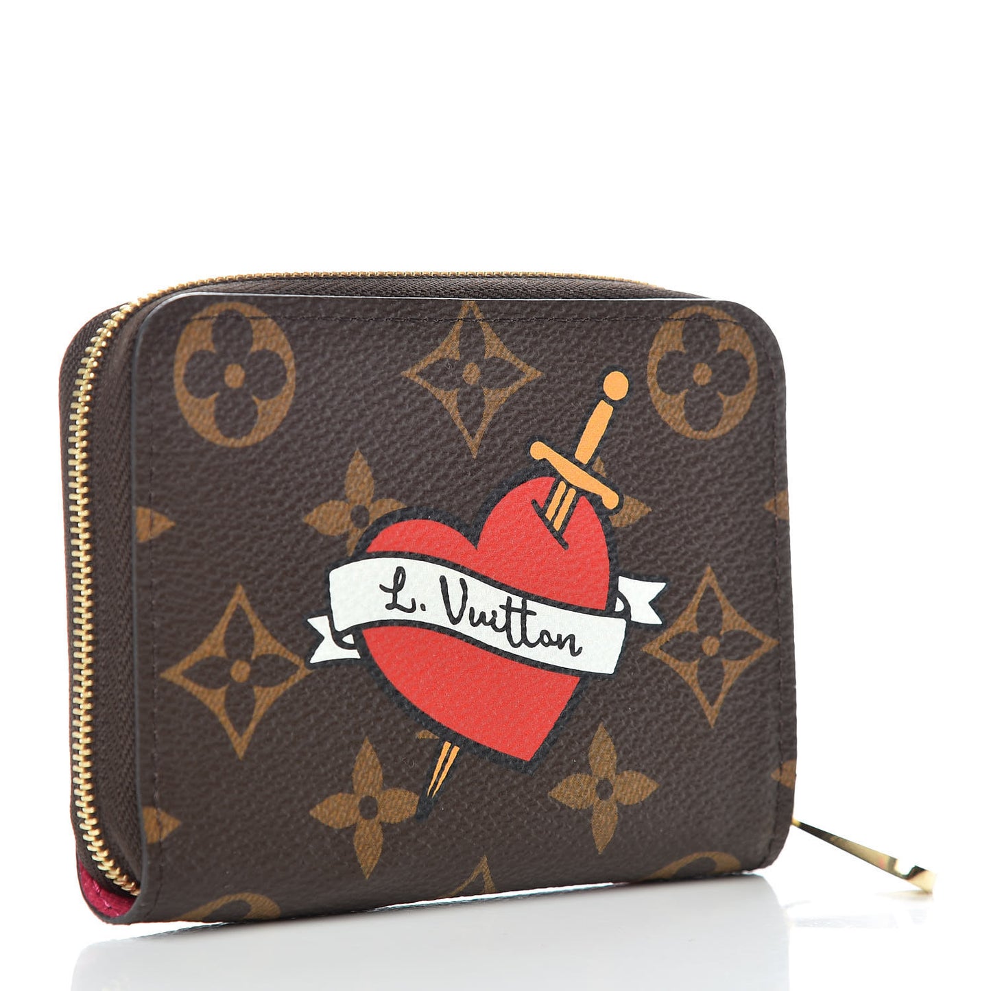 Monogram Travel Stickers Zippy Coin Purse