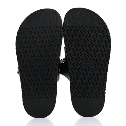 Hermes Calfskin Womens Chypre Sandals 35 Black 6 of 12