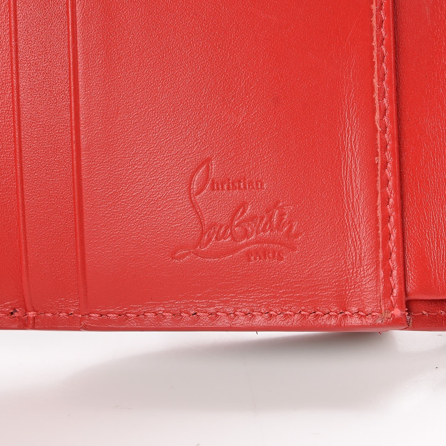 Christian Louboutin Patent Spiked Macaron Mini Wallet Leopard 6 of 8