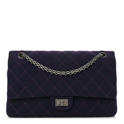 Chanel Jersey Quilted 2.55 Reissue 226 Flap Purple 1 of 10
