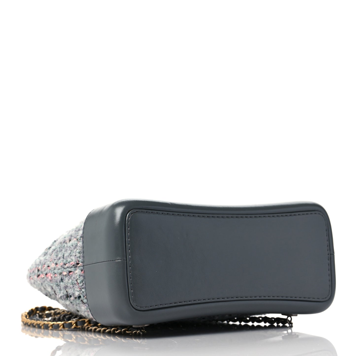 Tweed Calfskin Quilted Gabrielle Backpack Grey
