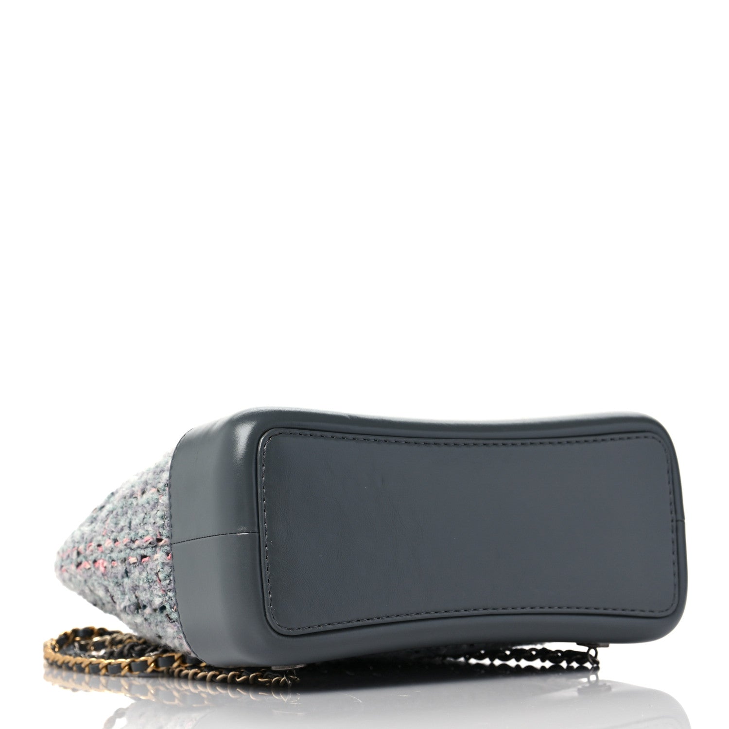 Chanel Tweed Calfskin Quilted Gabrielle Backpack Grey 4 of 9