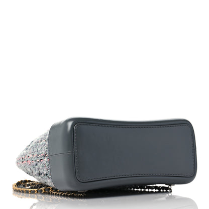 Chanel Tweed Calfskin Quilted Gabrielle Backpack Grey 4 of 9