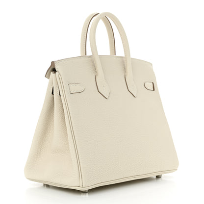 Hermes Togo Birkin 25 Craie 3 of 11