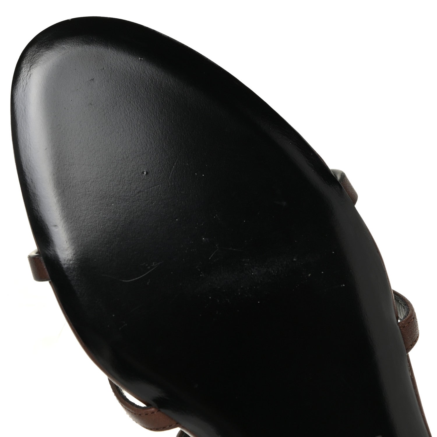 Saint Laurent Calfskin Cassandra Monogram Sandals 41 Moro 14 of 21