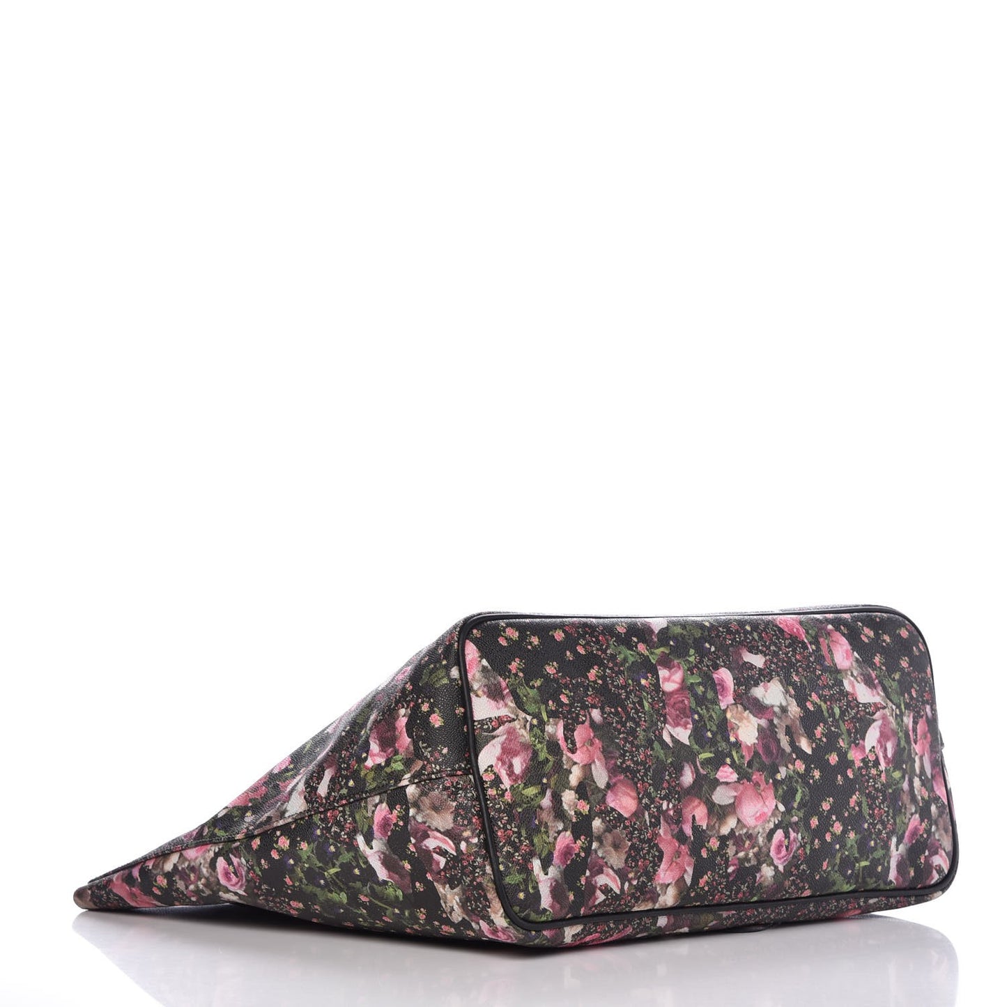 Coated Canvas Roses Camouflage Print Large Antigona Tote Black