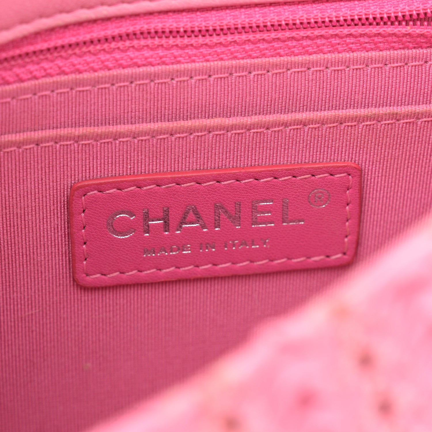 Chanel Lambskin Crochet Embroidered Mini Flap Pink 6 of 14