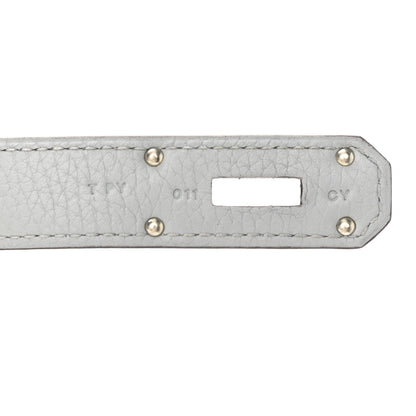 Hermes Taurillon Clemence Jypsiere 28 Bleu Arctic 6 of 9