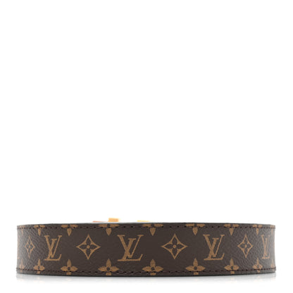Louis Vuitton LOUIS VUITTON Mini Monogram 25mm LV Initiales Belt 95 38 2 of 8