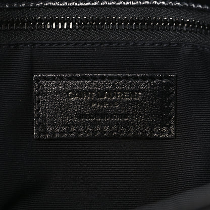 Saint Laurent Crinkled Calfskin Matelasse Monogram Medium Niki Chain Satchel Black 6 of 8