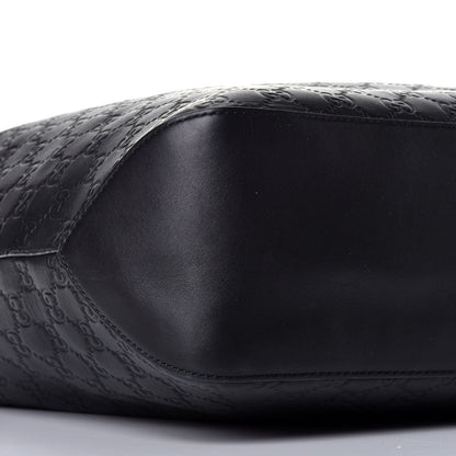 Gucci Guccissima Signature Large Linea A Hobo Black 8 of 10