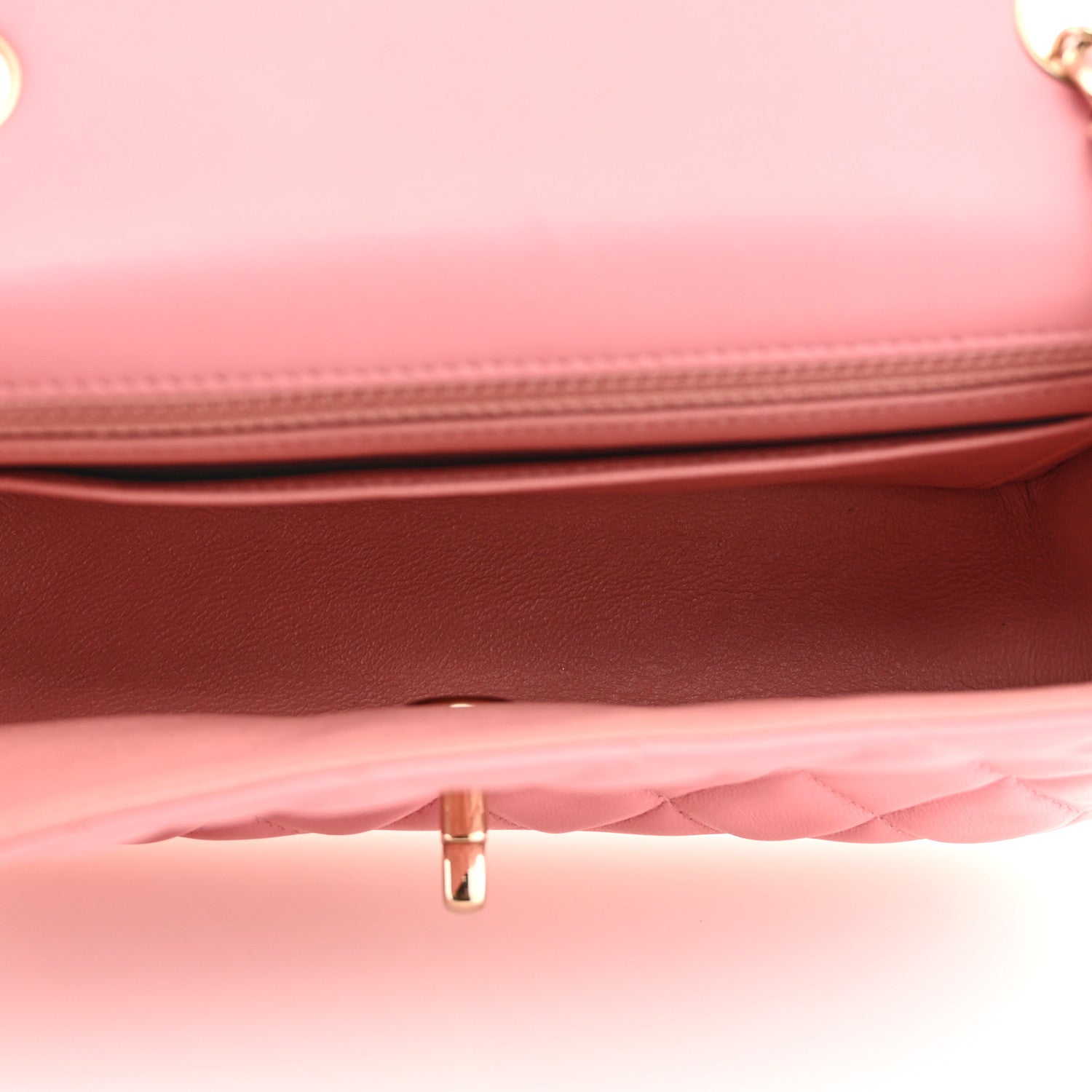 Chanel Lambskin Quilted Mini Rectangular Flap Pink 5 of 13