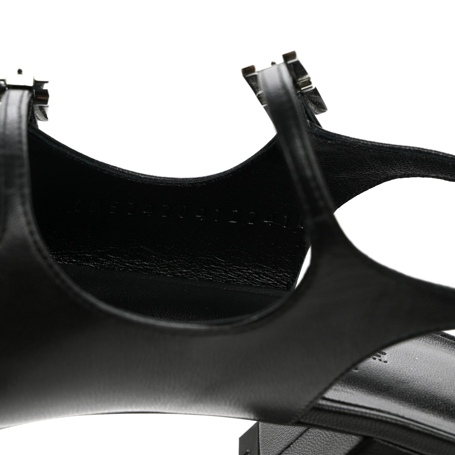 Hermes Goatskin Jackie 50 Pumps 37 Black 8 of 8