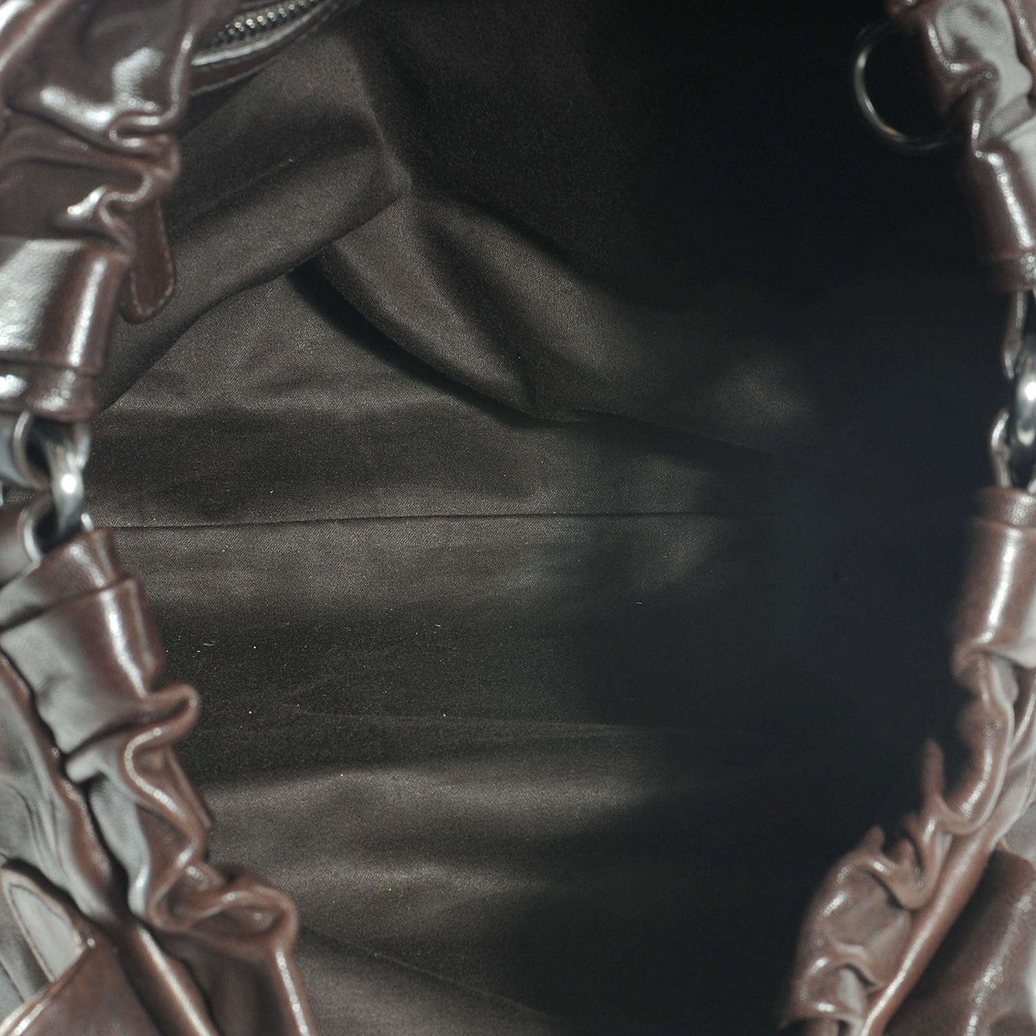 Miu Miu Nappa Leather Patchwork Shopping Tote Caffe 7 of 7