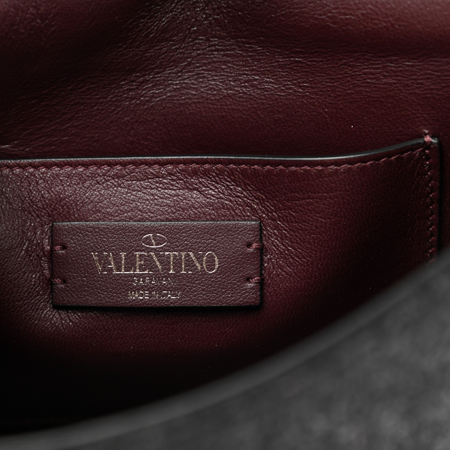 Valentino Garavani Wool Calfskin Medium Rockstud Flip Lock Crossbody Bag Black 6 of 9