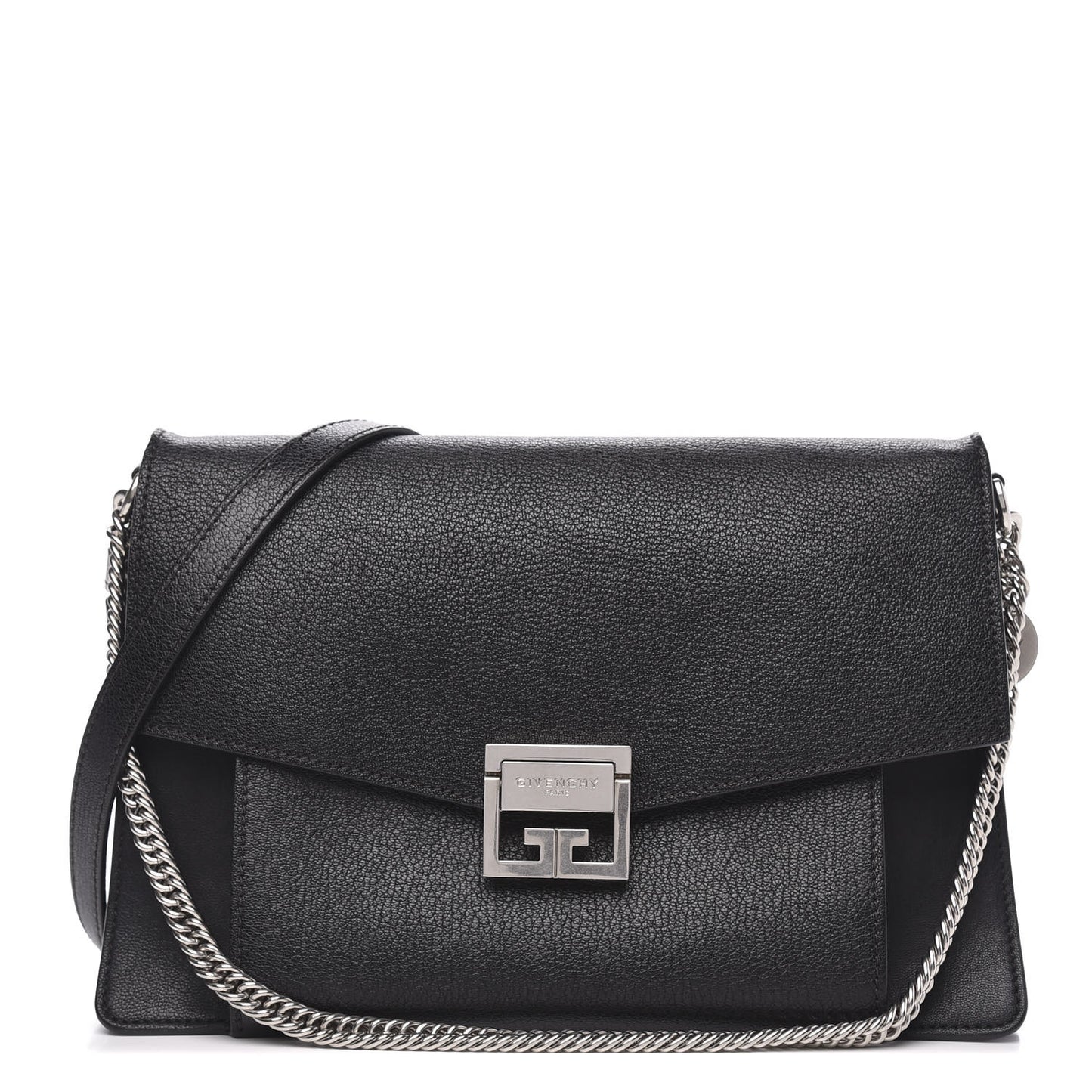 Sugar Goatskin Medium GV3 Shoulder Bag Black