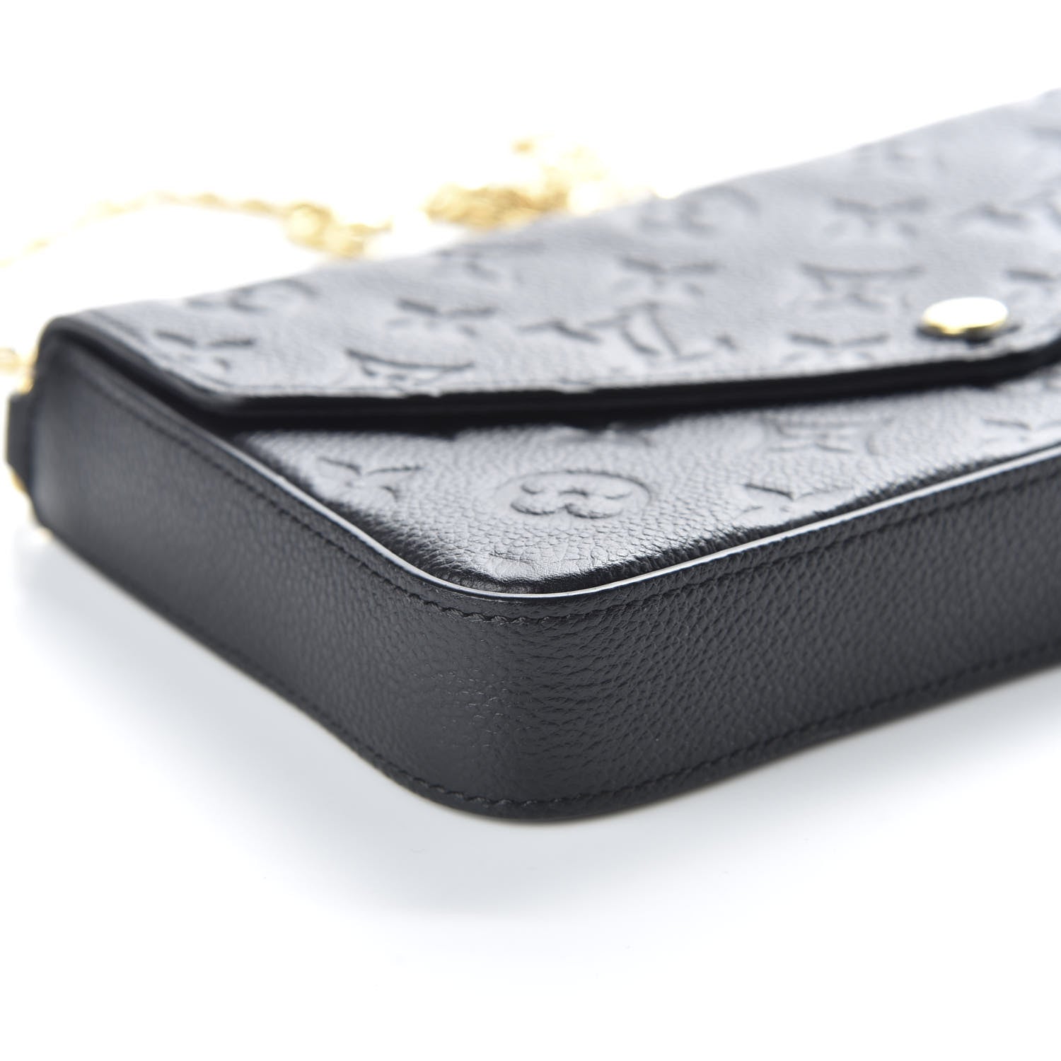 Louis Vuitton Empreinte Pochette Felicie Chain Wallet Black 9 of 10