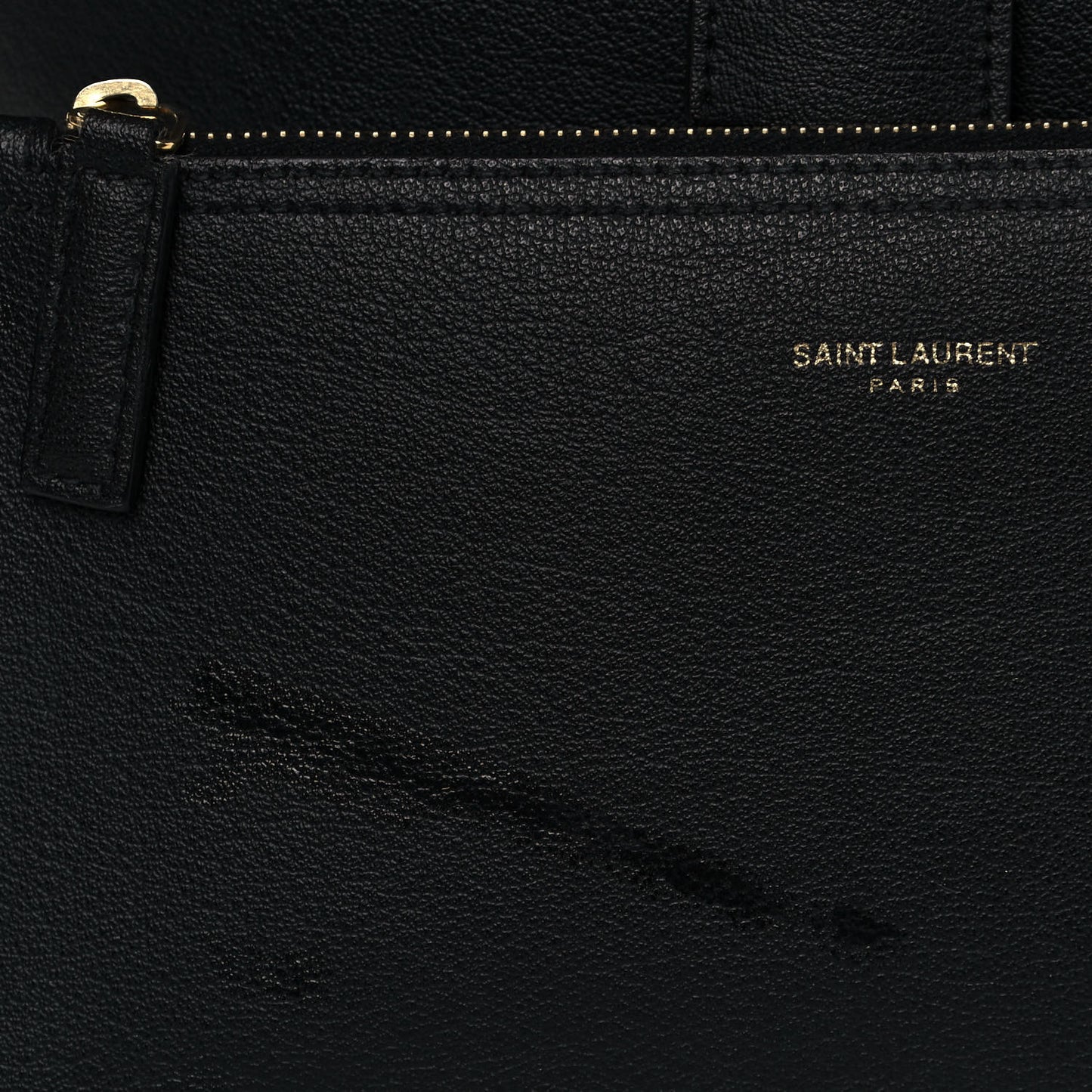 Calfskin Large Shopping Tote Black
