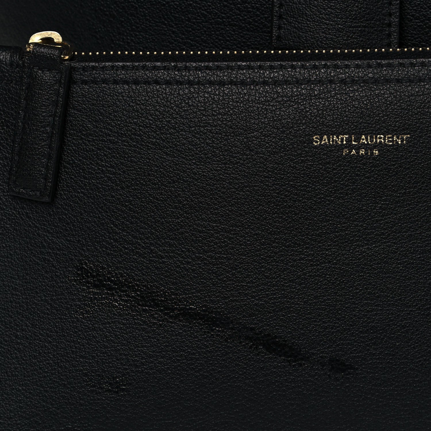Saint Laurent Calfskin Large Shopping Tote Black 15 of 16
