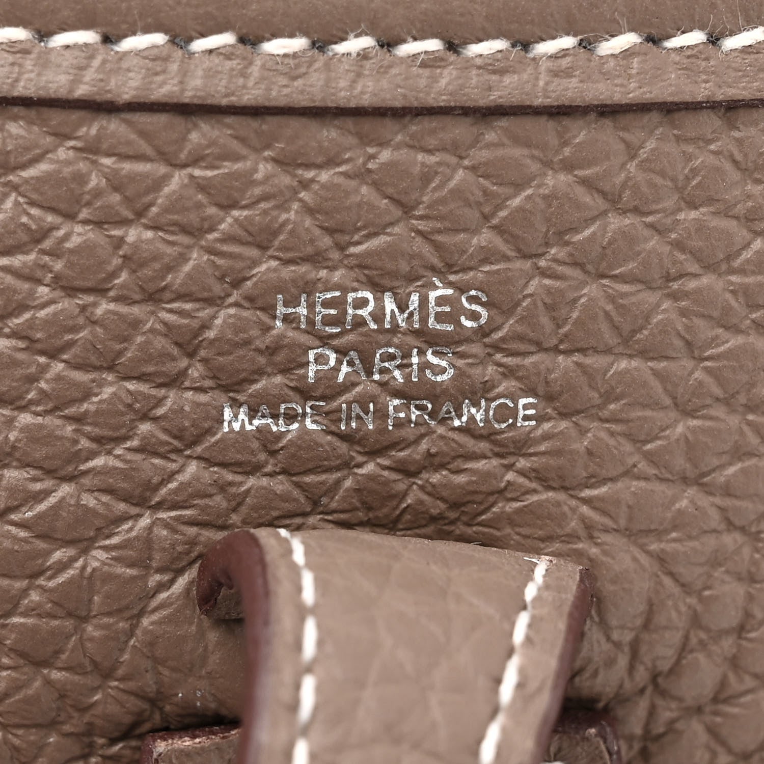 Hermes Taurillon Clemence Amazone Evelyne TPM Etoupe Bleu Indigo 6 of 11