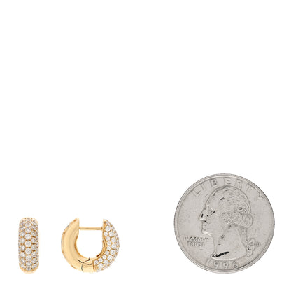 Anita Ko 18K Yellow Gold Diamond Cosmo Huggie Earrings 2 of 5