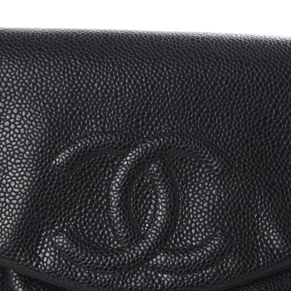 Chanel Caviar Half Moon Wallet On Chain WOC Black 8 of 10