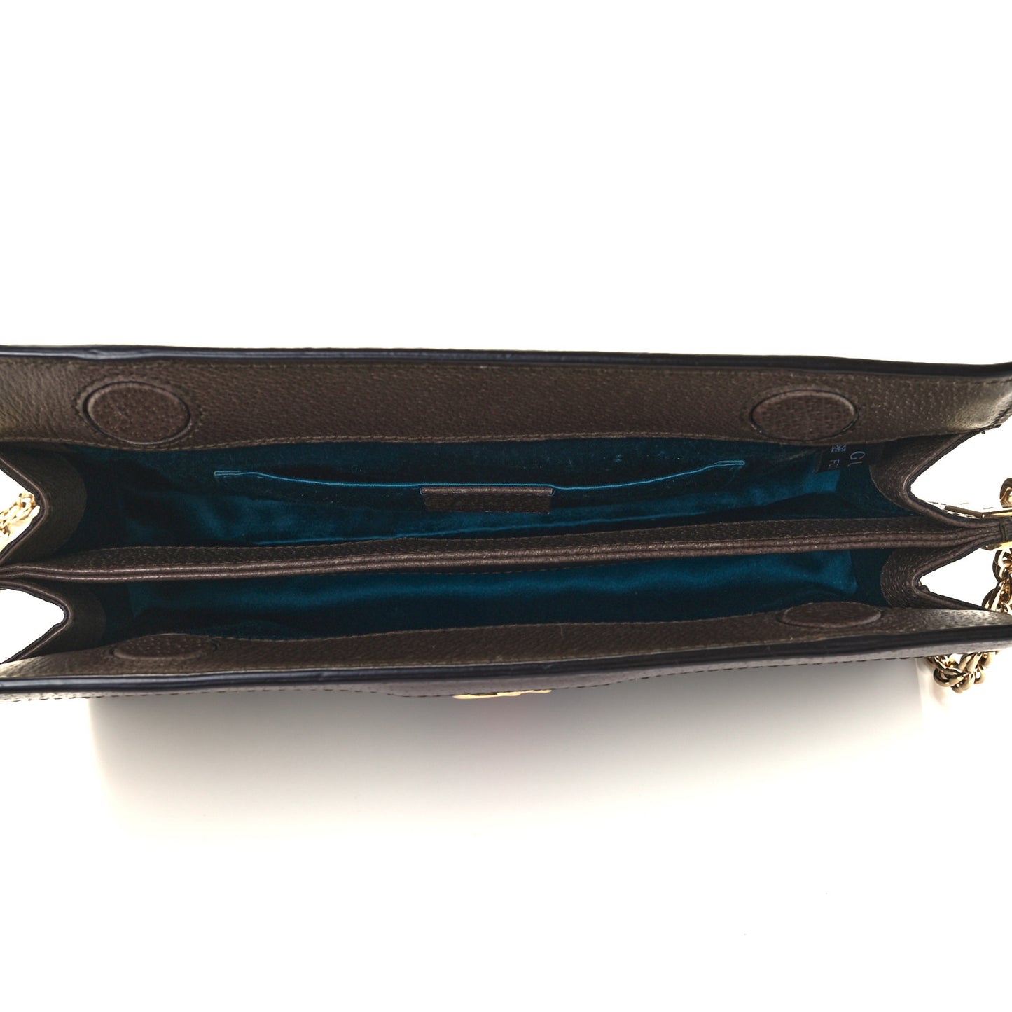 GG Supreme Monogram Web Small Ophidia Chain Shoulder Bag Brown