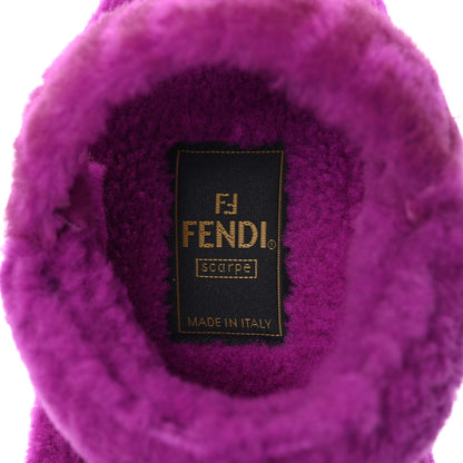 Fendi Shearling FF Fendi Feel Sandals 38 Bouganville 5 of 8