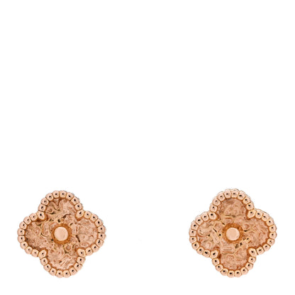 Van Cleef & Arpels 18K Rose Gold Sweet Alhambra Earrings 1 of 5