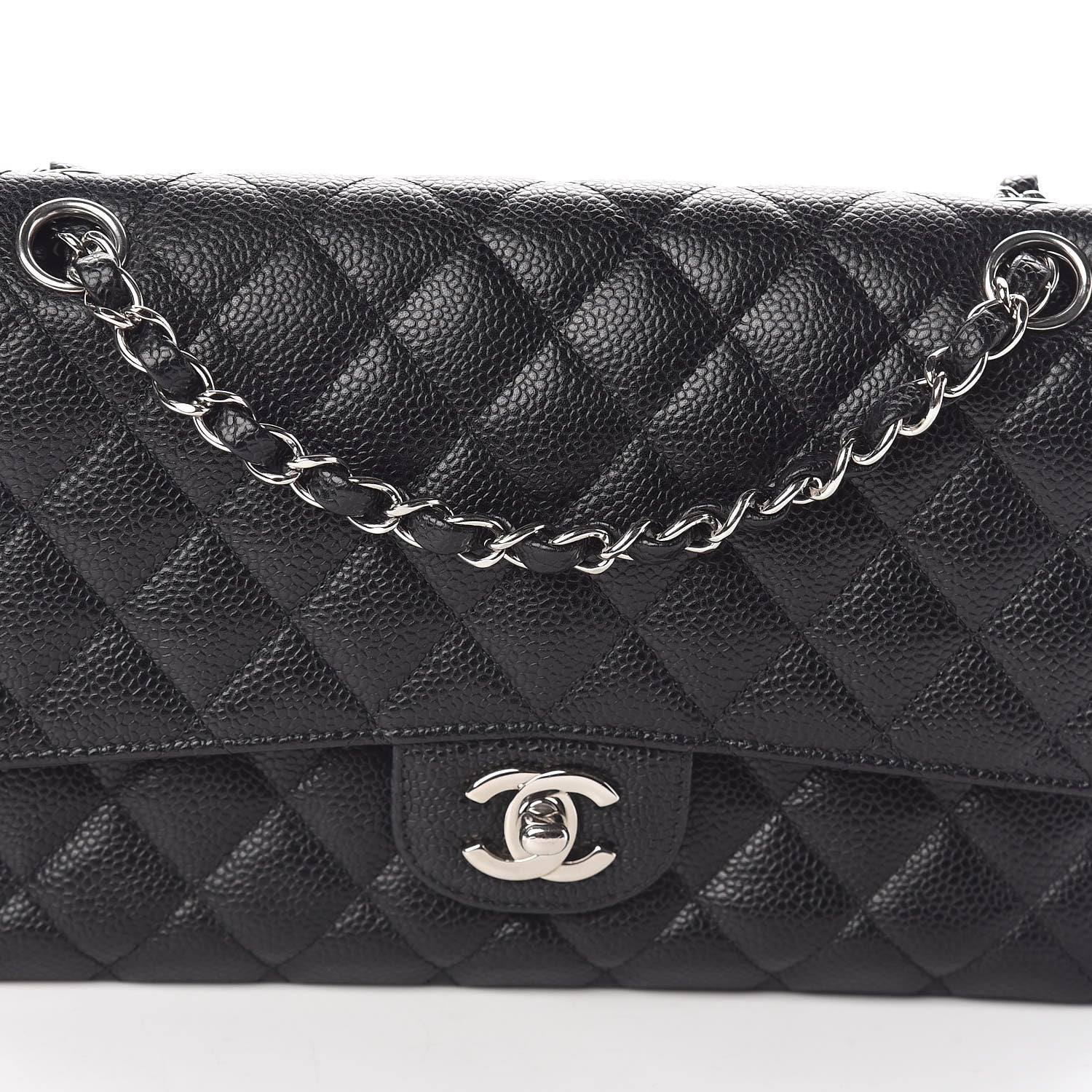 Chanel Caviar Quilted Medium Double Flap Black 10 of 10