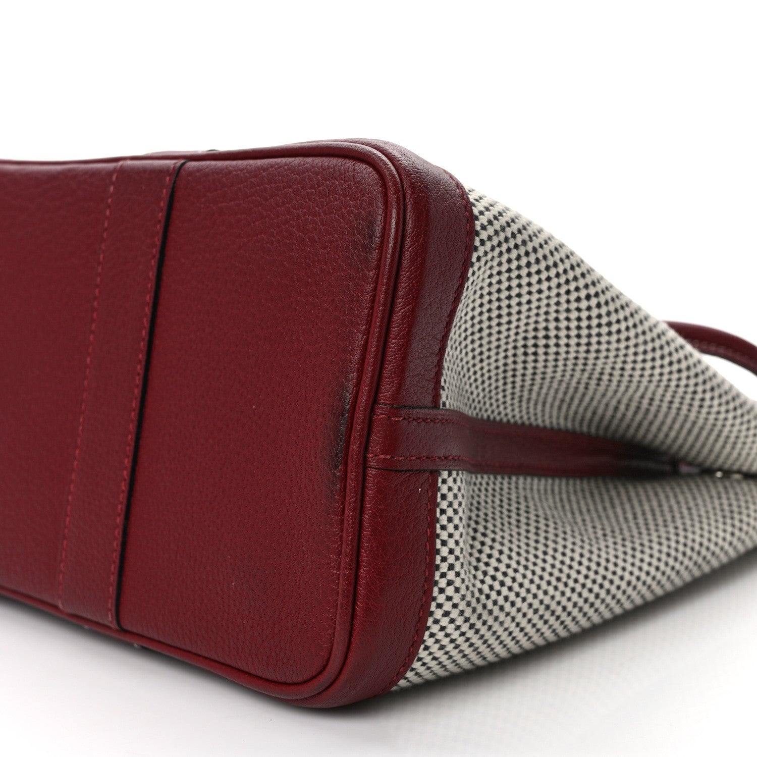 Hermes Toile H Buffle Gala Garden Party 30 TPM Tote Rouge H 9 of 11
