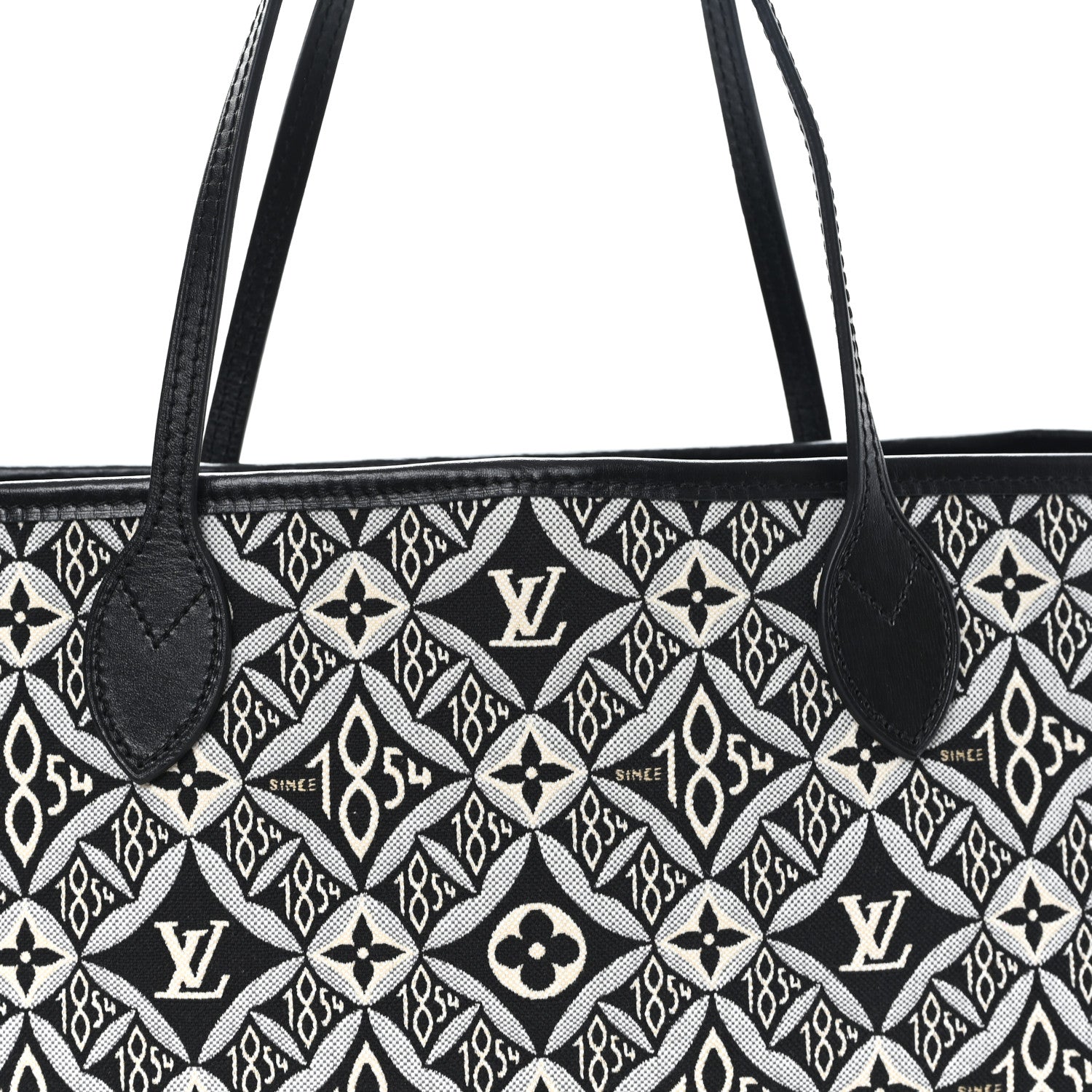 Louis Vuitton Jacquard Since 1854 Neverfull MM Grey 8 of 10