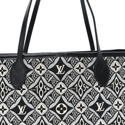Louis Vuitton Jacquard Since 1854 Neverfull MM Grey 8 of 10