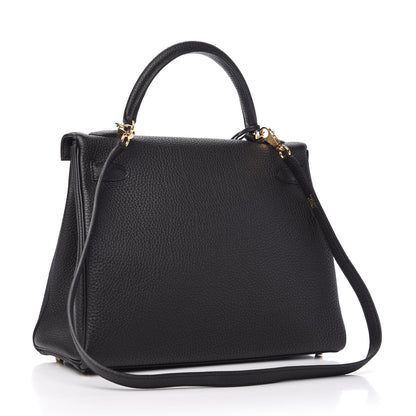 Hermes Togo Kelly Retourne 32 Black 3 of 11