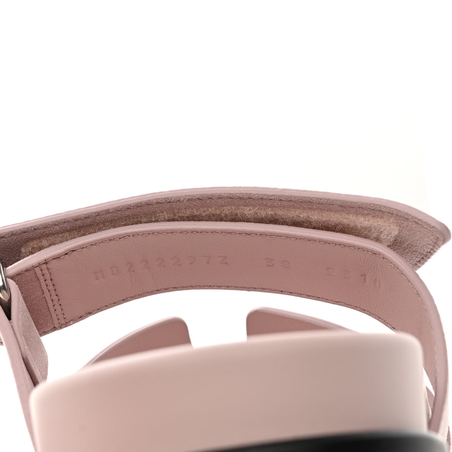 Suede Goatskin Womens Chypre Sandals 38 Rose Porcelaine