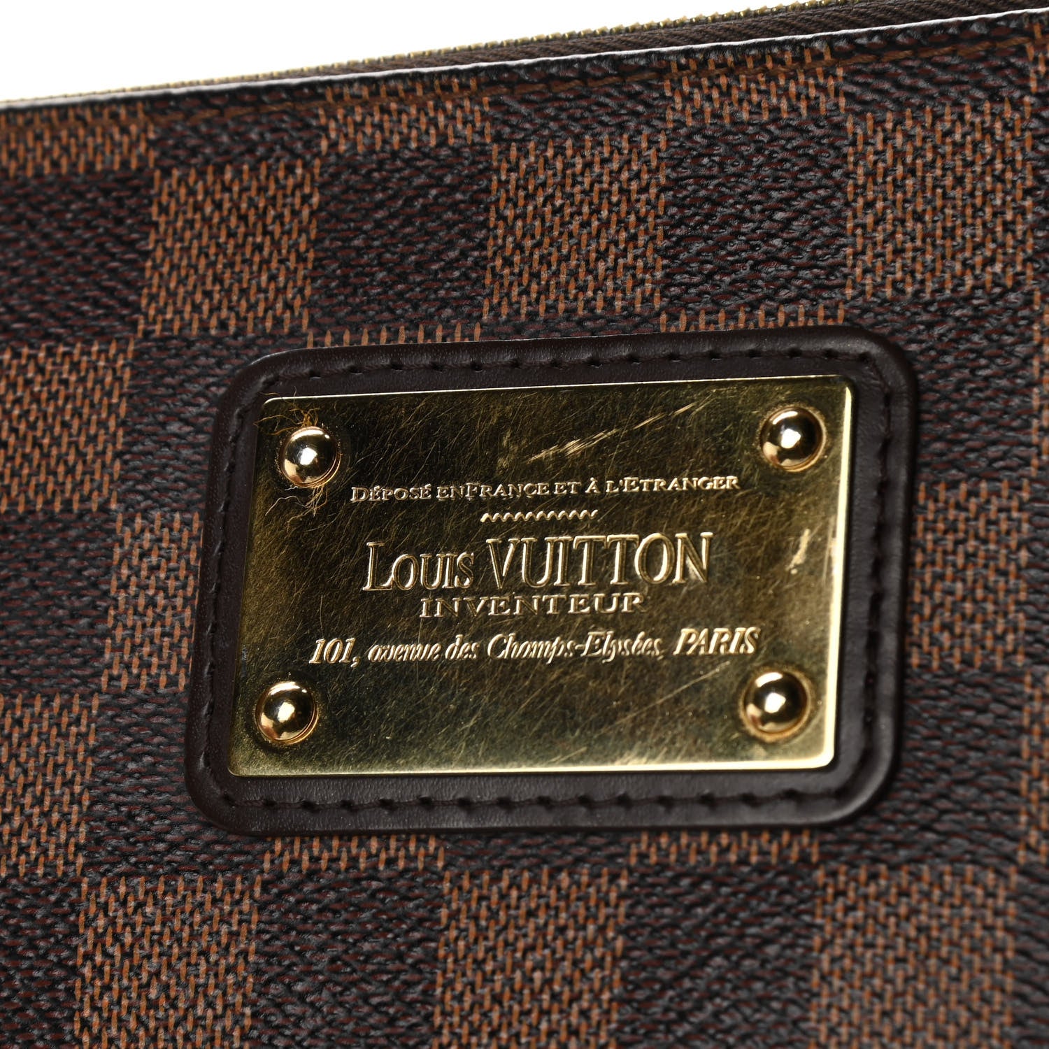 Louis Vuitton Damier Ebene Eva Clutch 8 of 10
