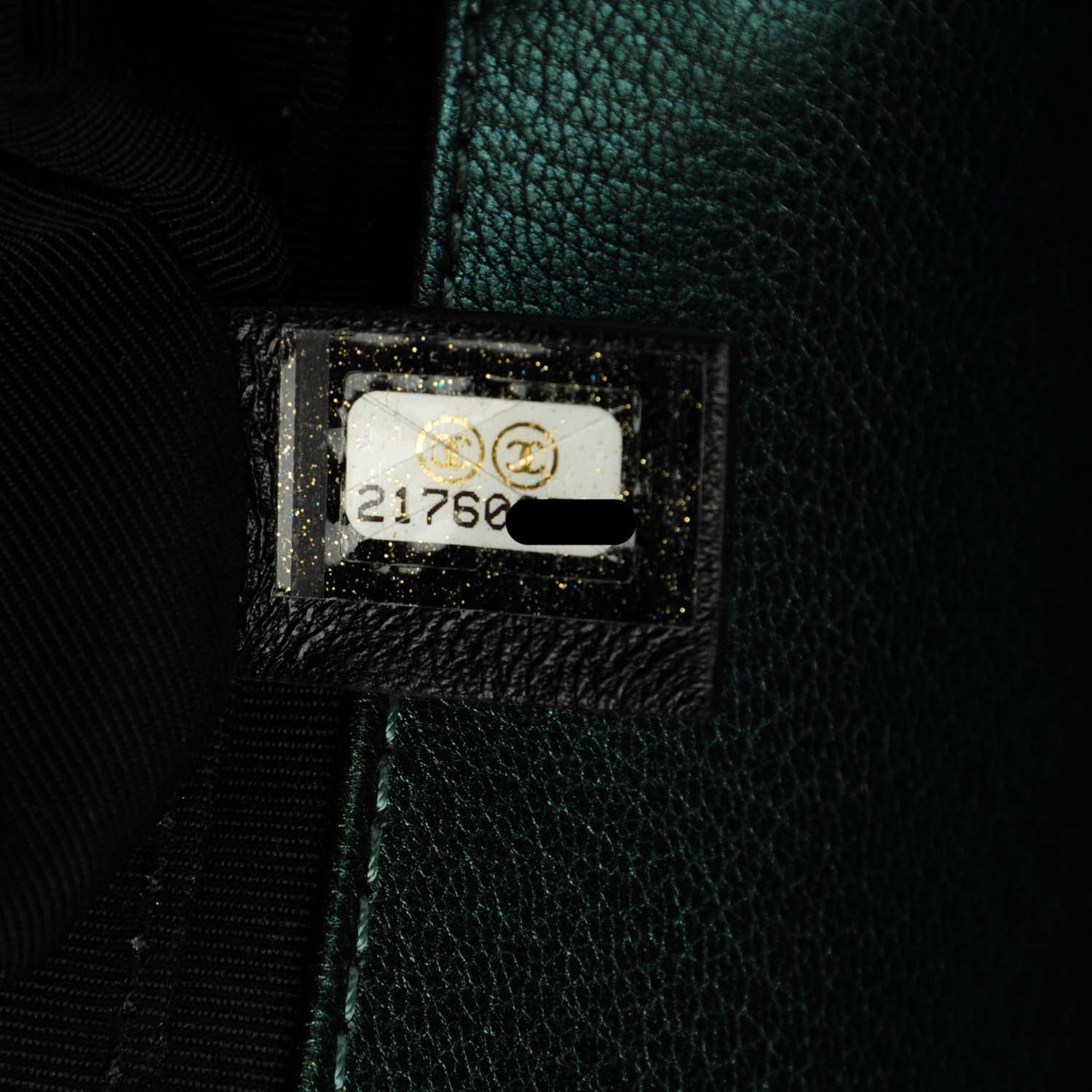 Chanel Iridescent Goatskin Quilted Medium Boy Flap Green 7 of 7