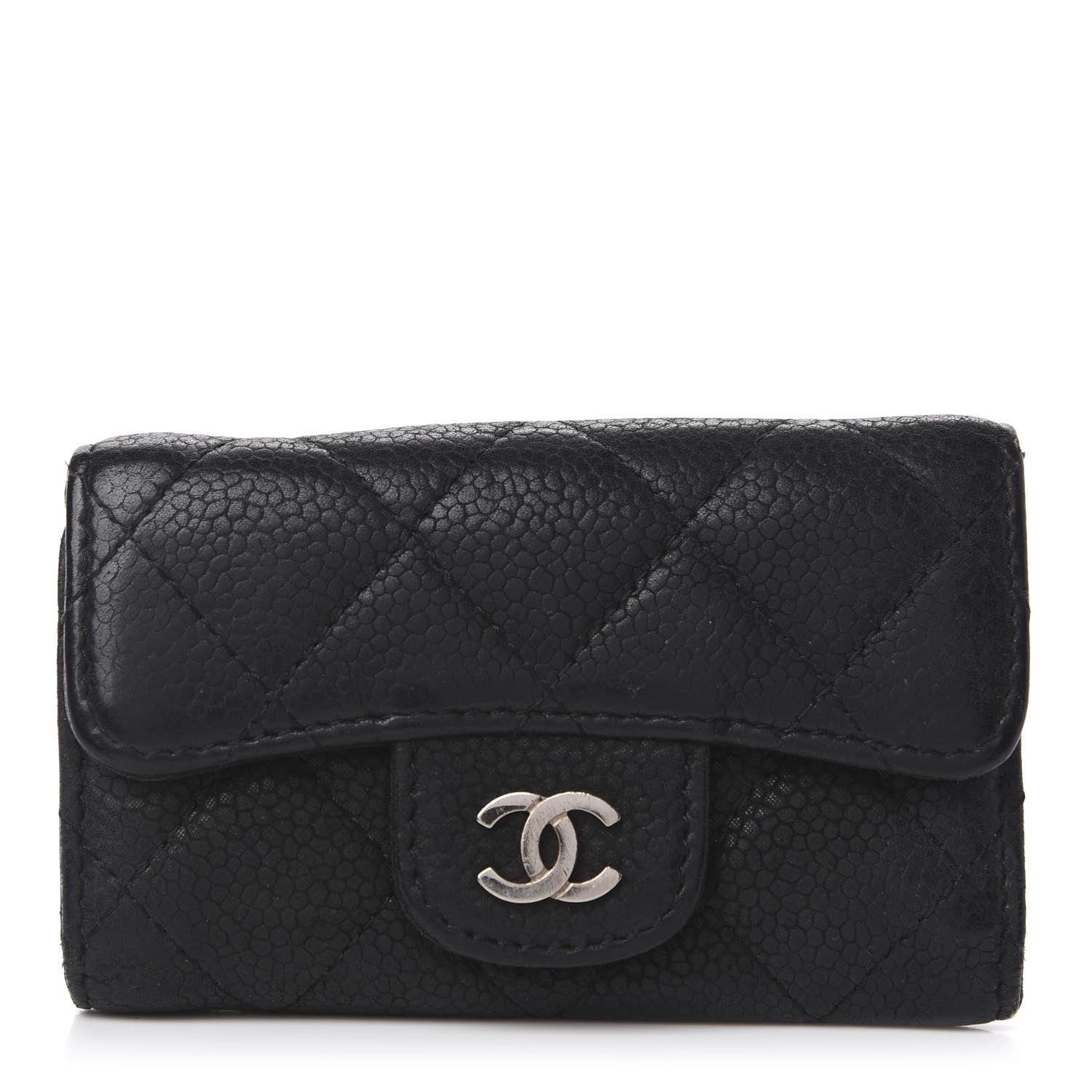 Chanel Caviar Quilted 6 Key Holder Black 1 of 12