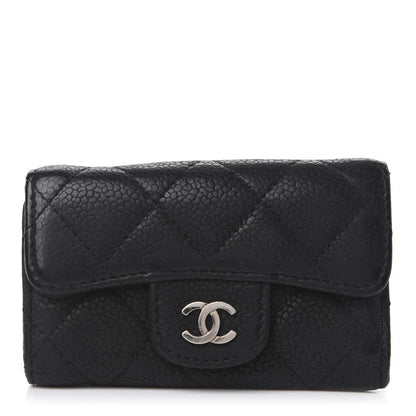 Chanel Caviar Quilted 6 Key Holder Black 1 of 12