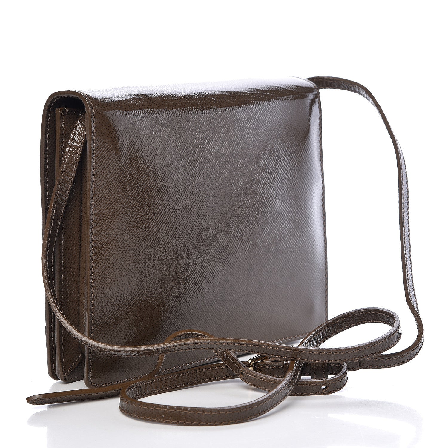 Burberry Patent London Crossbody Bag Brown 3 of 16